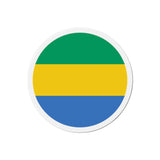 Aimant Rond Drapeau du Gabon en plusieurs tailles - Pixelforma 