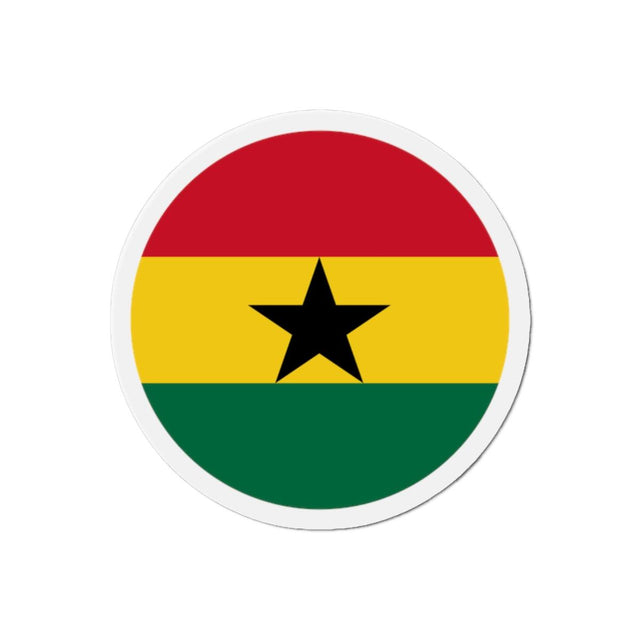 Aimant Rond Drapeau du Ghana en plusieurs tailles - Pixelforma 