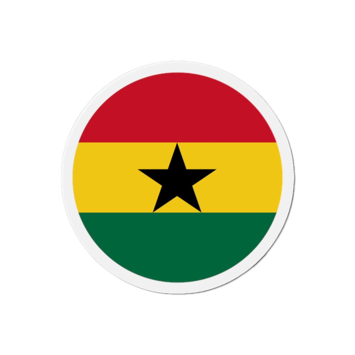 Aimant Rond Drapeau du Ghana en plusieurs tailles - Pixelforma