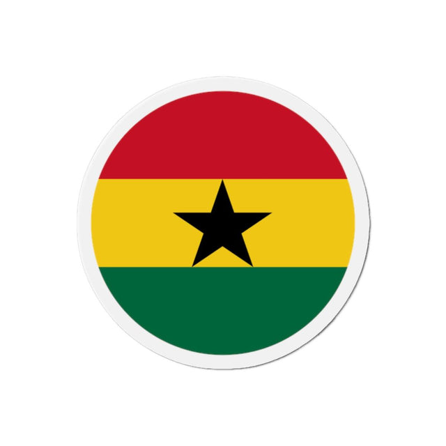 Aimant Rond Drapeau du Ghana en plusieurs tailles - Pixelforma