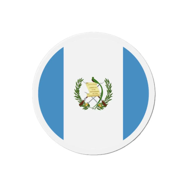 Aimant Rond Drapeau du Guatemala en plusieurs tailles - Pixelforma 