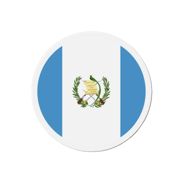 Aimant Rond Drapeau du Guatemala en plusieurs tailles - Pixelforma