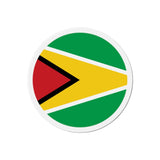 Aimant Rond Drapeau du Guyana en plusieurs tailles - Pixelforma 