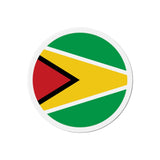 Aimant Rond Drapeau du Guyana en plusieurs tailles - Pixelforma