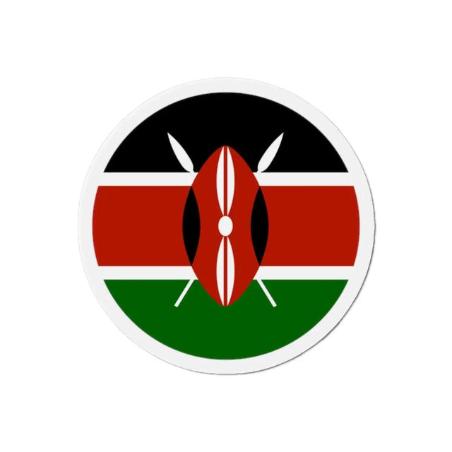 Aimant Rond Drapeau du Kenya en plusieurs tailles - Pixelforma 