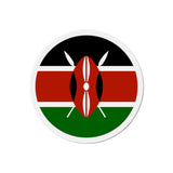 Aimant Rond Drapeau du Kenya en plusieurs tailles - Pixelforma 