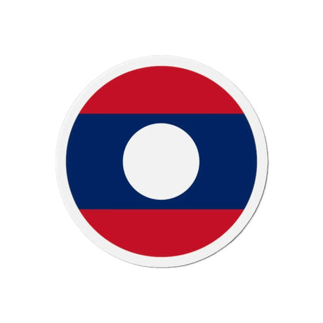 Aimant Rond Drapeau du Laos en plusieurs tailles - Pixelforma 