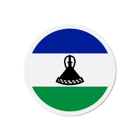 Aimant Rond Drapeau du Lesotho en plusieurs tailles - Pixelforma