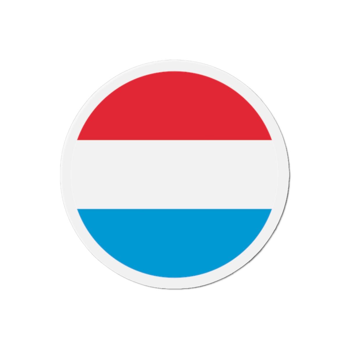 Aimant Rond Drapeau du Luxembourg en plusieurs tailles - Pixelforma