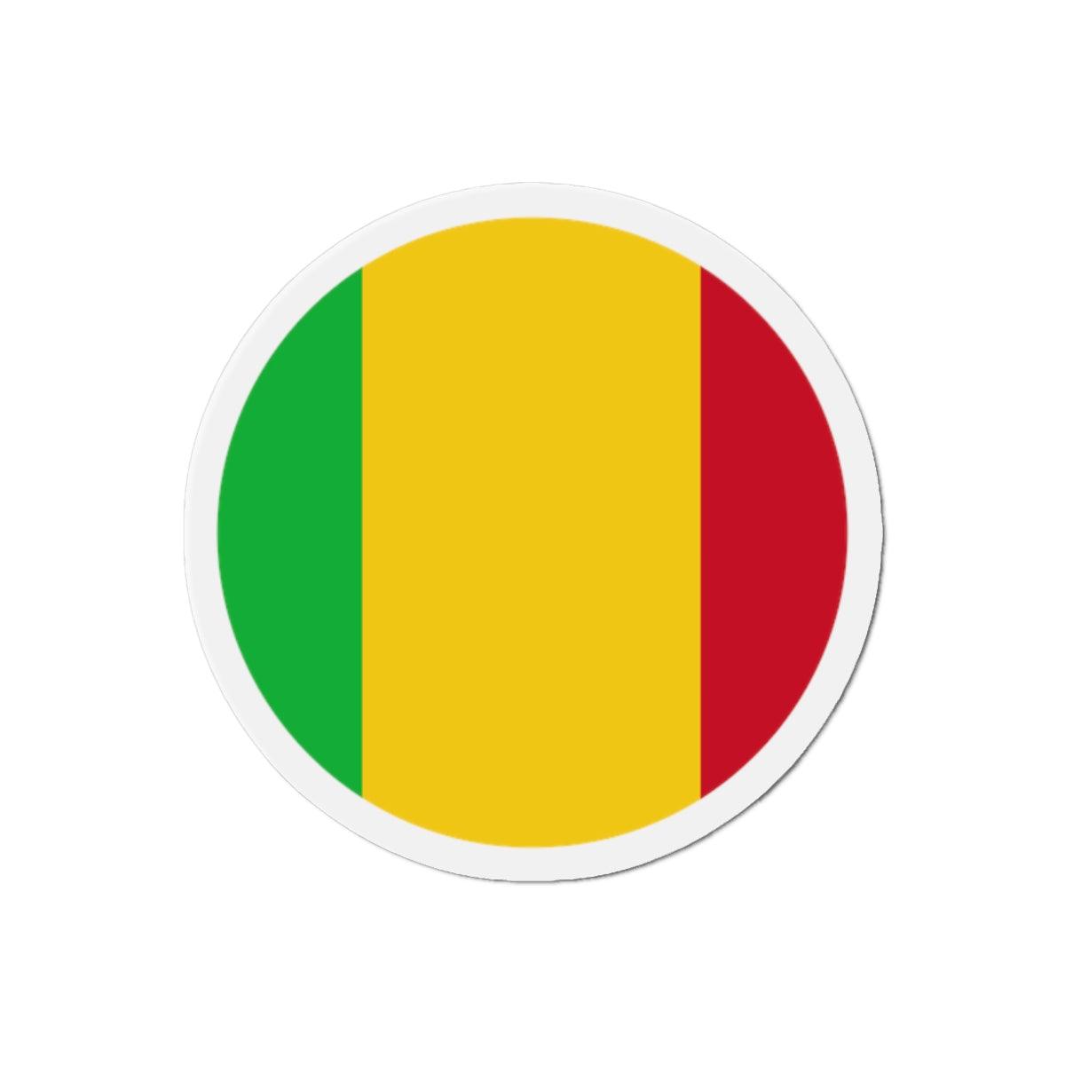 Aimant Rond Drapeau du Mali en plusieurs tailles - Pixelforma