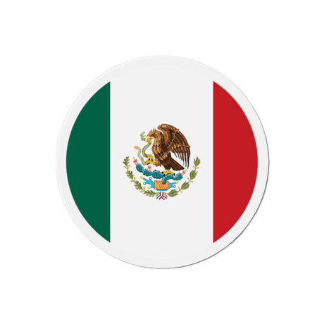 Aimant Rond Drapeau du Mexique en plusieurs tailles - Pixelforma 