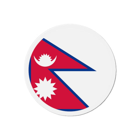 Aimant Rond Drapeau du Népal en plusieurs tailles - Pixelforma 