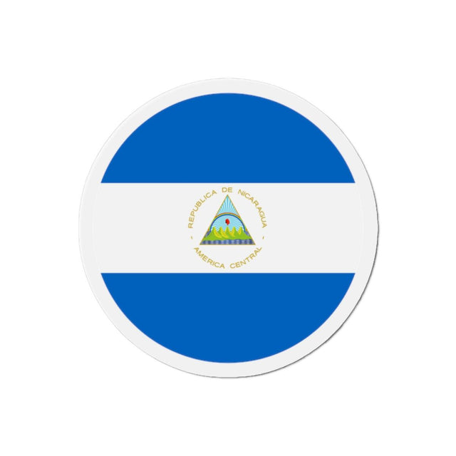Aimant Rond Drapeau du Nicaragua en plusieurs tailles - Pixelforma 