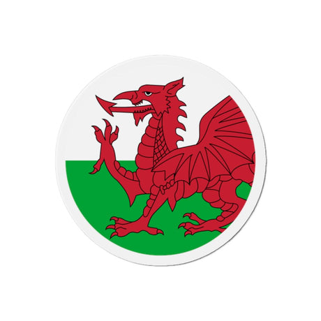 Aimant Rond Drapeau du pays de Galles en plusieurs tailles - Pixelforma 