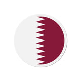 Aimant Rond Drapeau du Qatar en plusieurs tailles - Pixelforma 