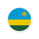Aimant Rond Drapeau du Rwanda en plusieurs tailles - Pixelforma 