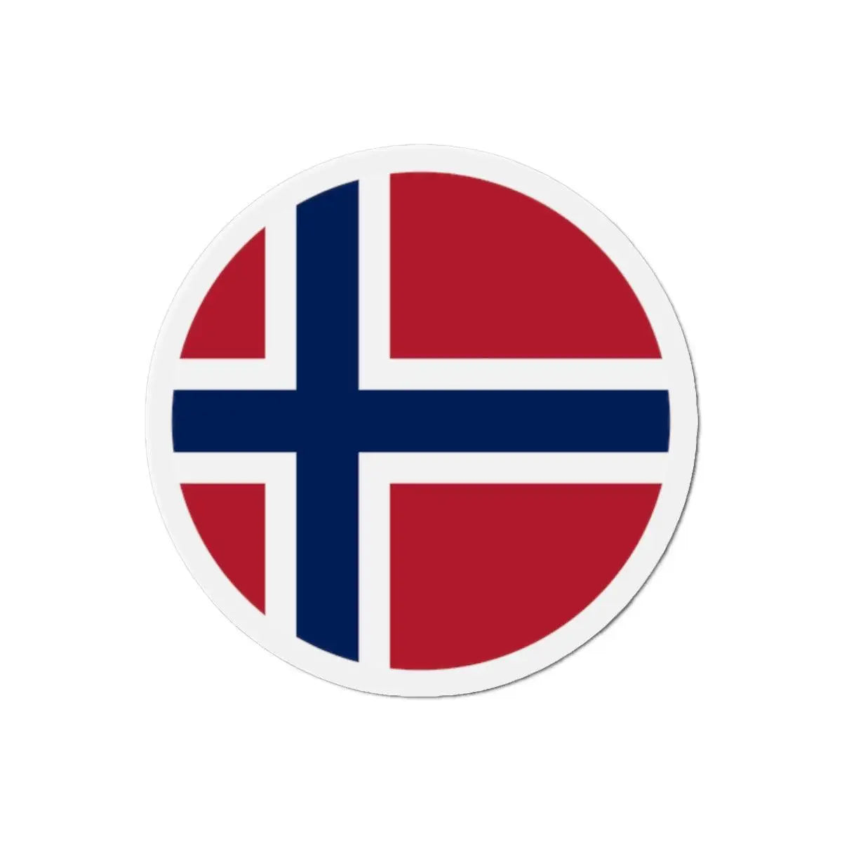 Aimant Rond Drapeau du Svalbard et de Jan Mayen en plusieurs tailles - Pixelforma 