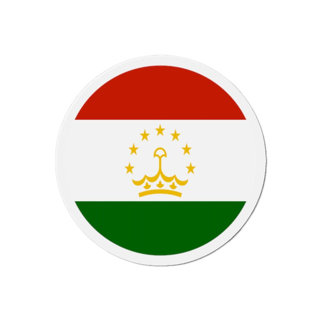 Aimant Rond Drapeau du Tadjikistan en plusieurs tailles - Pixelforma 