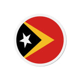 Aimant Rond Drapeau du Timor oriental en plusieurs tailles - Pixelforma 