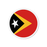 Aimant Rond Drapeau du Timor oriental en plusieurs tailles - Pixelforma