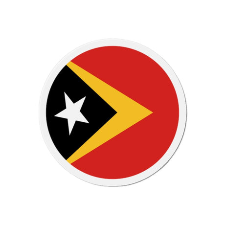 Aimant Rond Drapeau du Timor oriental en plusieurs tailles - Pixelforma