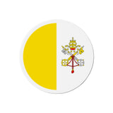 Aimant Rond Drapeau du Vatican en plusieurs tailles - Pixelforma 