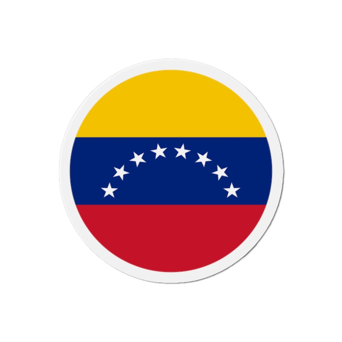 Aimant Rond Drapeau du Venezuela en plusieurs tailles - Pixelforma 