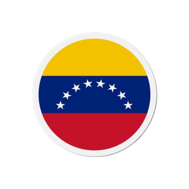 Aimant Rond Drapeau du Venezuela en plusieurs tailles - Pixelforma