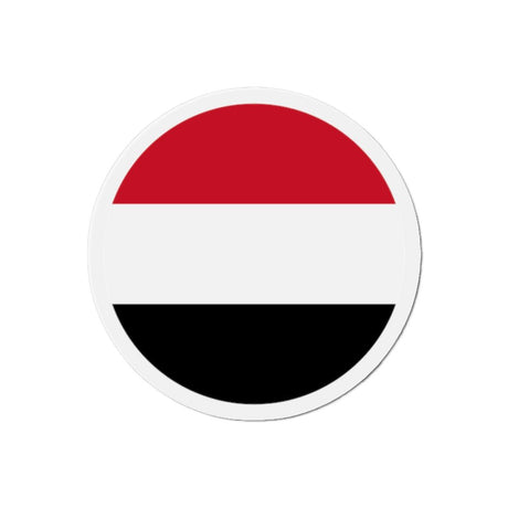 Aimant Rond Drapeau du Yémen en plusieurs tailles - Pixelforma 