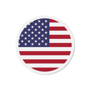Aimant rond drapeau états-unis déco métal forme ronde