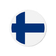 Aimant rond drapeau finlande décoratif pour réfrigérateur