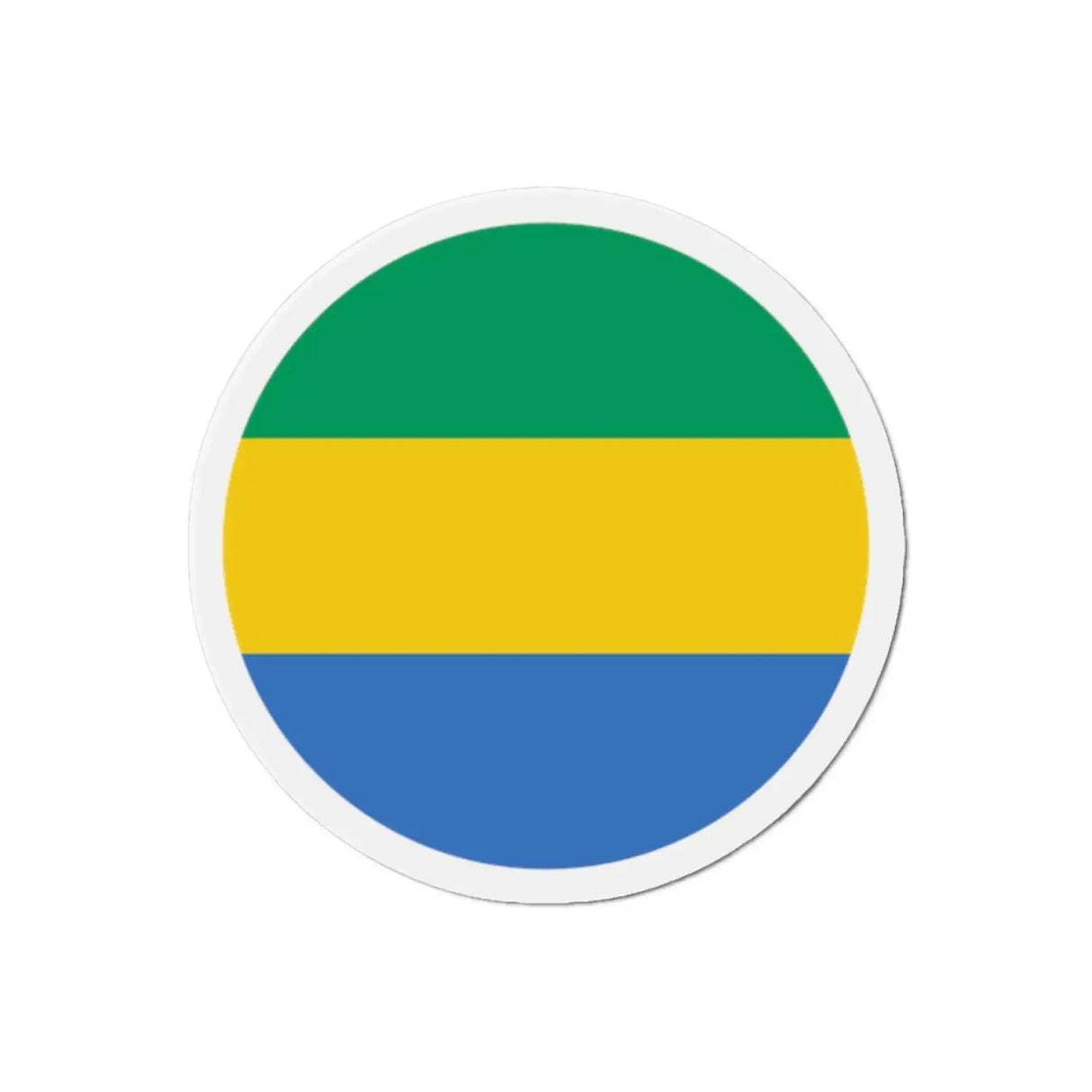 Aimant rond drapeau gabon en plusieurs tailles - pixelforma