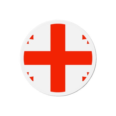 Aimant rond drapeau géorgie décoratif pour réfrigérateur