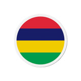 Aimant rond drapeau île maurice forme décorative colorée