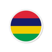 Aimant rond drapeau île maurice forme décorative colorée