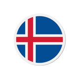 Aimant rond drapeau islande forme décorative magnétique