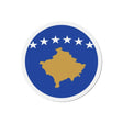 Aimant rond drapeau kosovo forme décorative magnétique