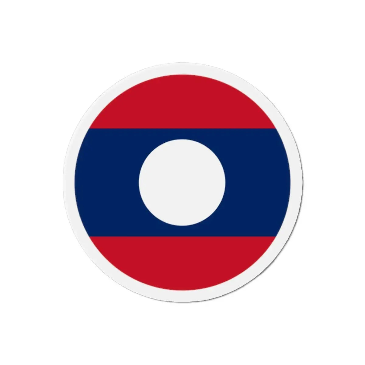 Aimant rond drapeau laos décoratif forme ronde magnétique