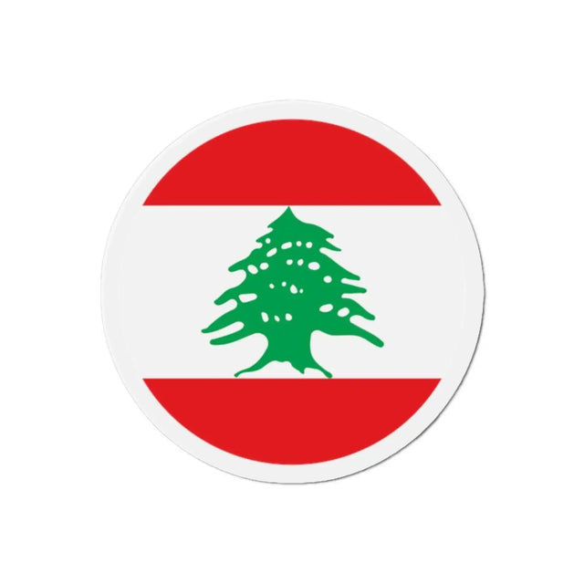 Aimant rond drapeau liban en plusieurs tailles - pixelforma