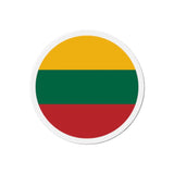 Aimant rond drapeau lituanie décoratif pour réfrigérateur