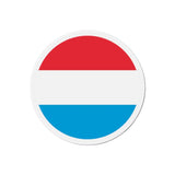 Aimant rond drapeau luxembourg décoratif pour réfrigérateur
