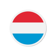 Aimant rond drapeau luxembourg décoratif pour réfrigérateur