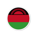 Aimant rond drapeau malawi décoratif forme ronde