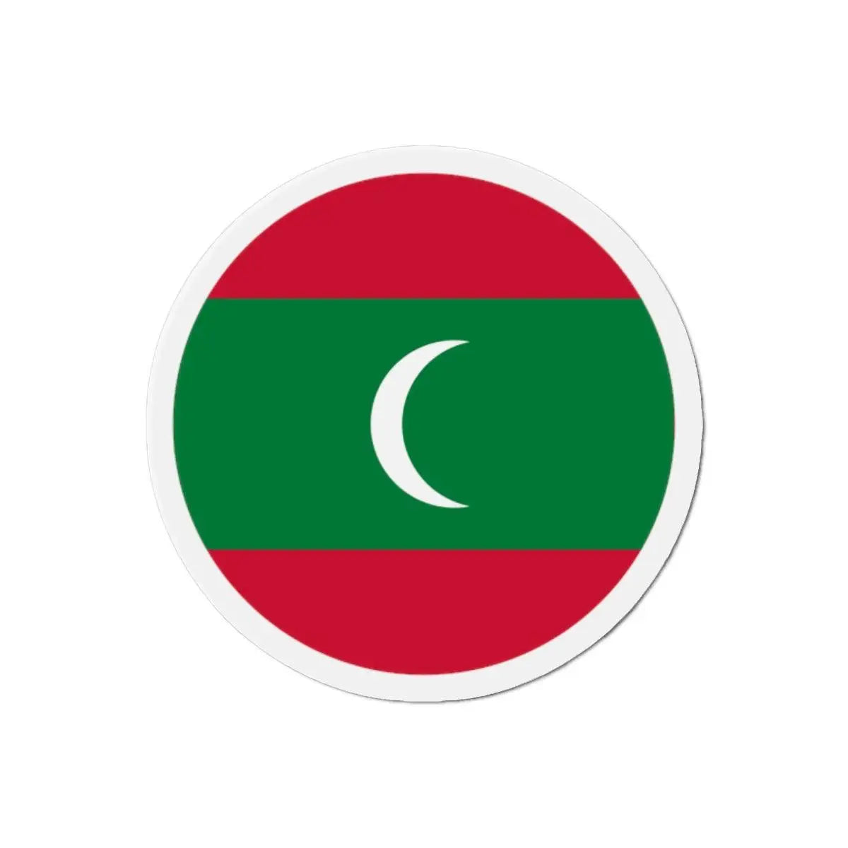 Aimant rond drapeau maldives magnétique décoratif coloré