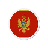 Aimant rond drapeau monténégro forme décorative magnétique