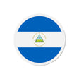 Aimant rond drapeau nicaragua forme ronde décoratif