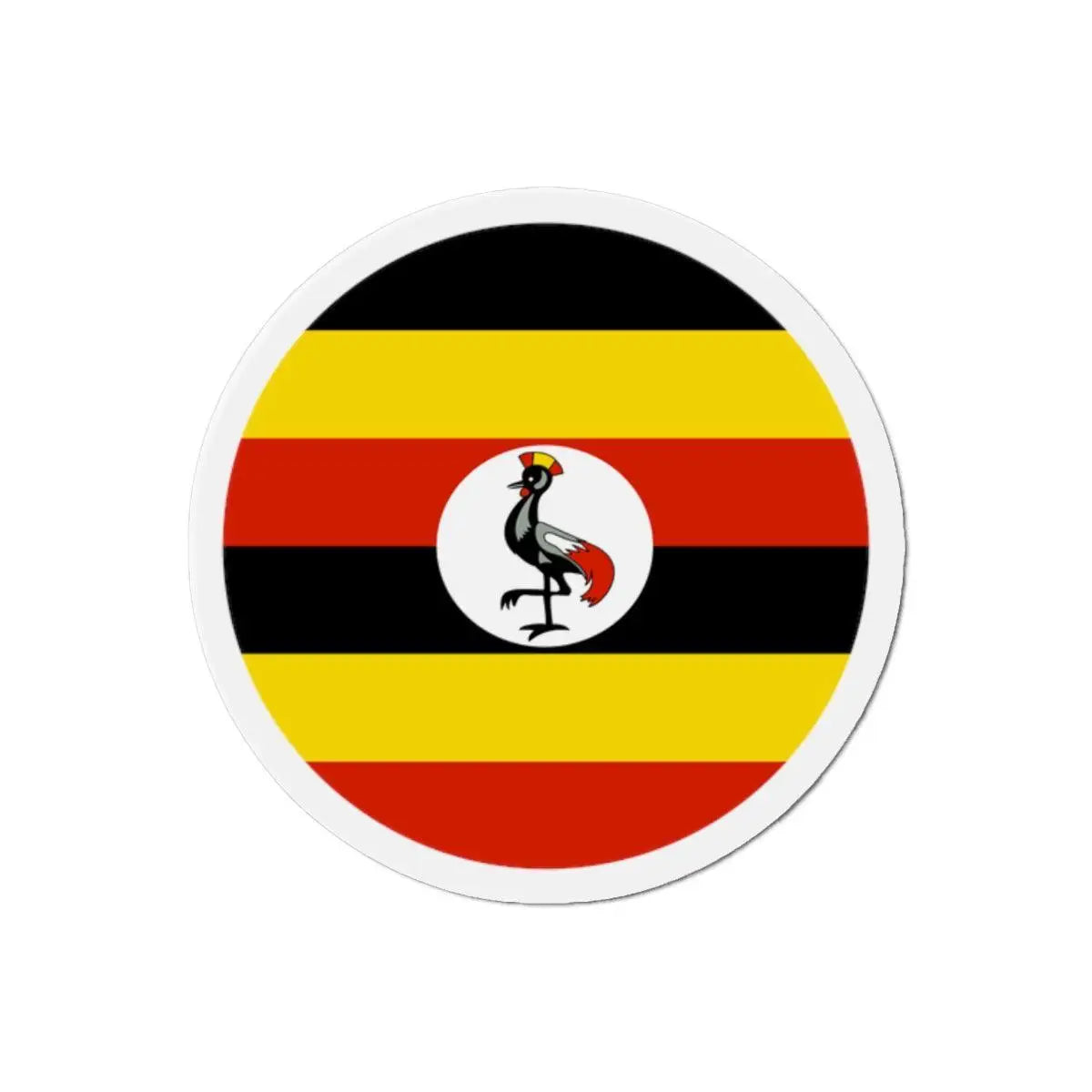 Aimant rond drapeau ouganda forme décorative magnétique