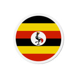 Aimant rond drapeau ouganda forme décorative magnétique