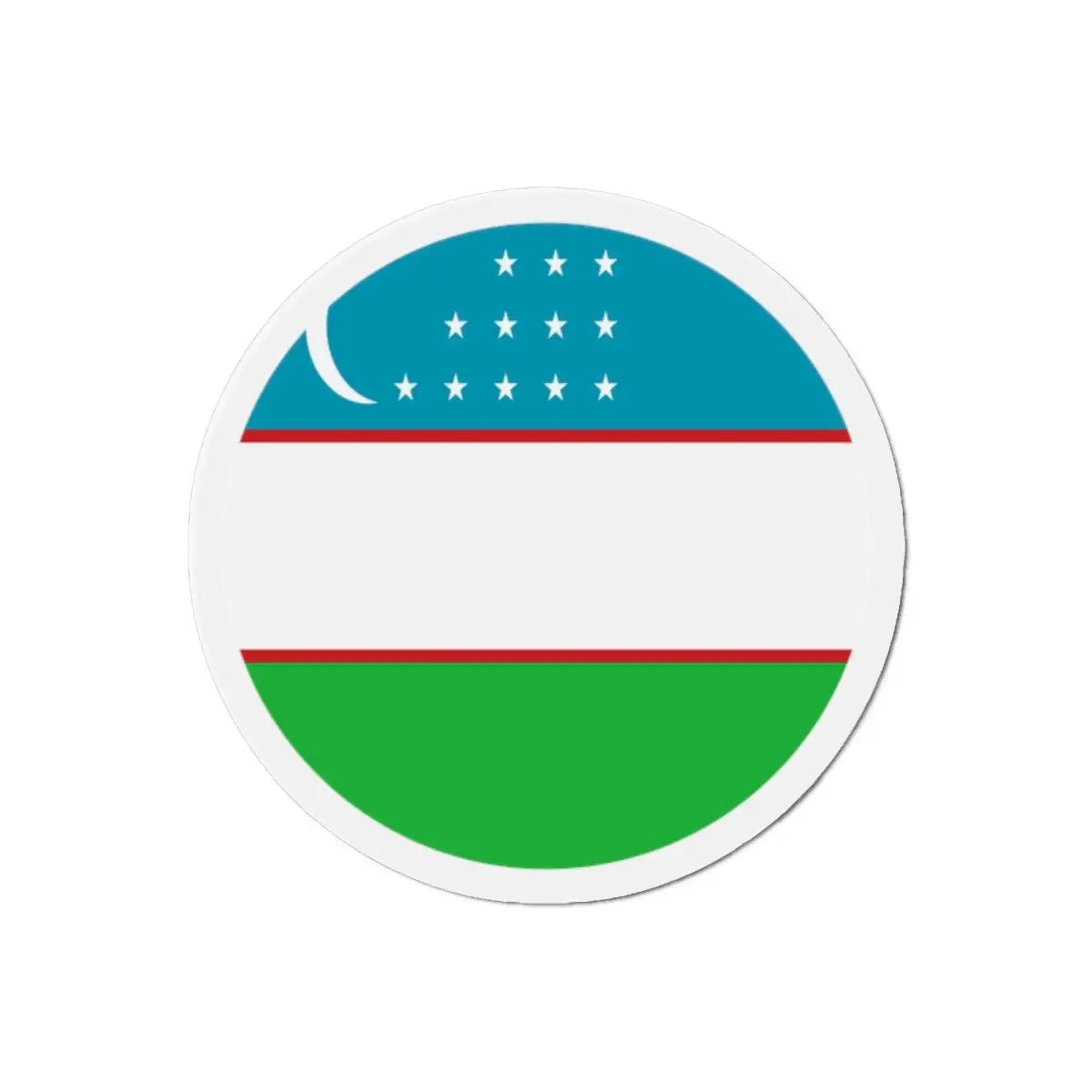 Aimant rond drapeau ouzbékistan décoratif et pratique