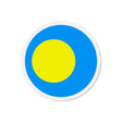 Aimant rond drapeau palaos coloré pour frigo décoratif